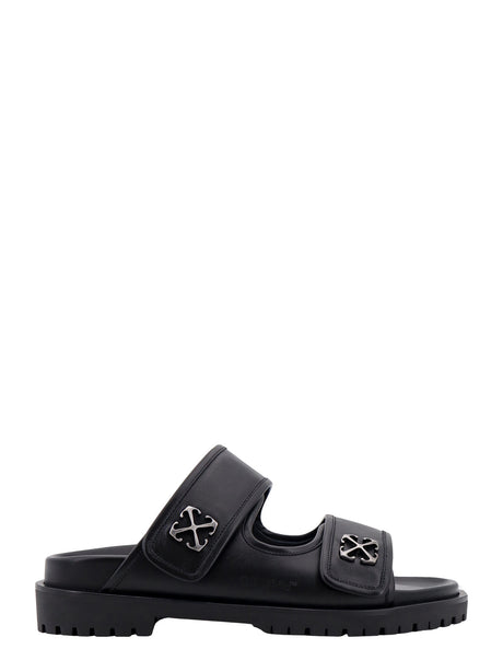 OFF-WHITE Sleek Leather Sandals