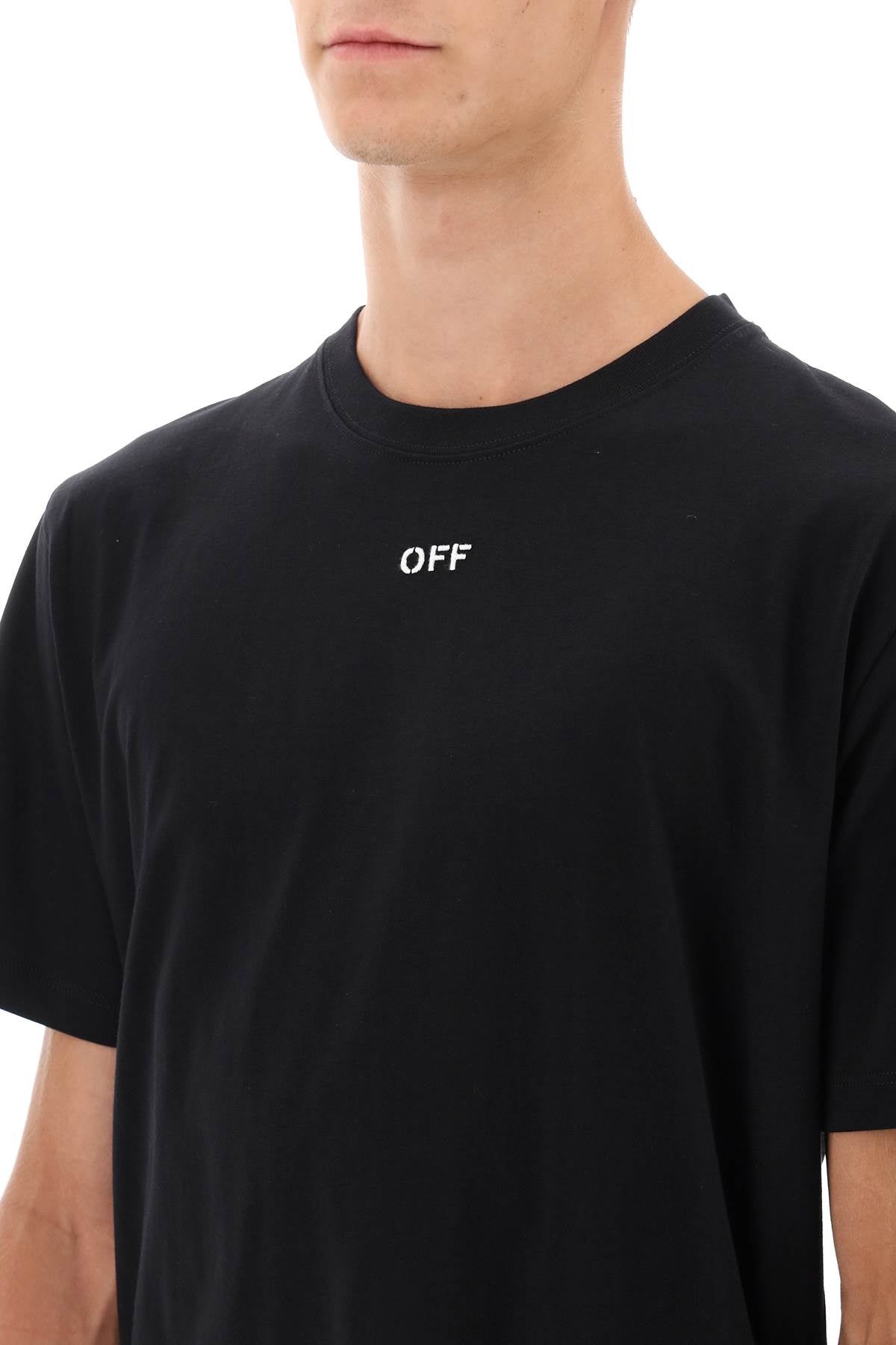 OFF-WHITE Men's FW23 Cotton T-Shirt in Neutral Color