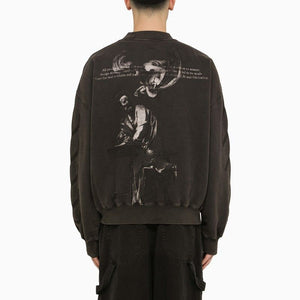 OFF-WHITE Men's Black Skate Sweatshirt for SS24