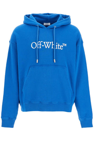 OFF-WHITE HOODED SWEATSHIRT WITH LOGO PRINT