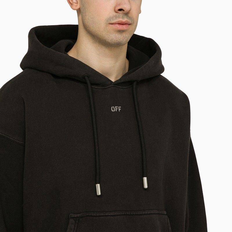 OFF-WHITE Men's Black Caravaggio Print Hoodie for SS24