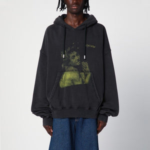 Áo Hoodie Đen Oversized In Logo