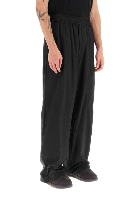 OFF-WHITE Black Wide Leg Trousers for Men