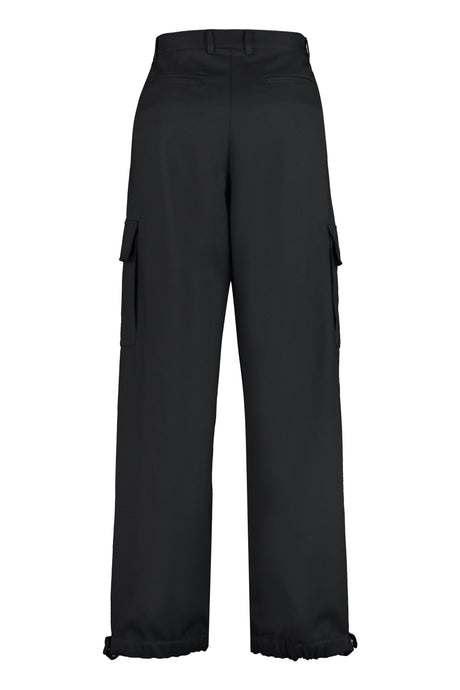 OFF-WHITE Men's Black Technical Fabric Pants for FW23