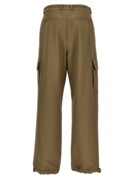 Baggy Fit Cargo Pants in Khaki for Men - FW23