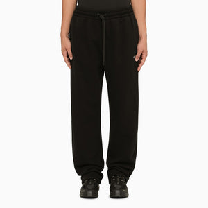 Men's Black Cotton Jogging Trousers for FW23