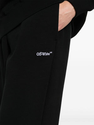 OFF-WHITE Men's Black Organic Cotton T-Shirt Trousers