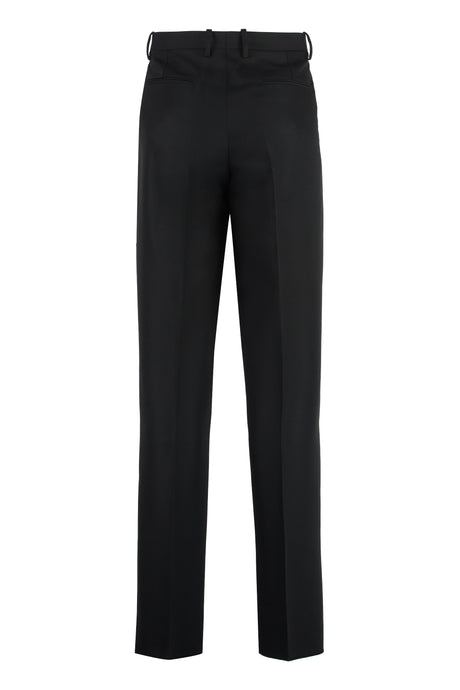 OFF-WHITE Men's Black Wool Tailored Trousers for SS23