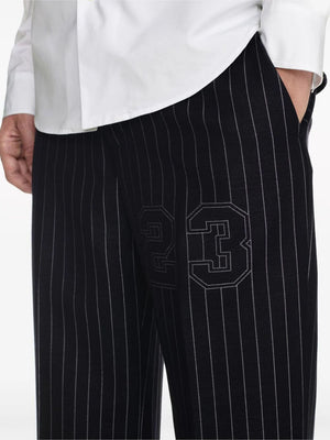 OFF-WHITE Casual Black Straight Pants for Men - 24SS Season