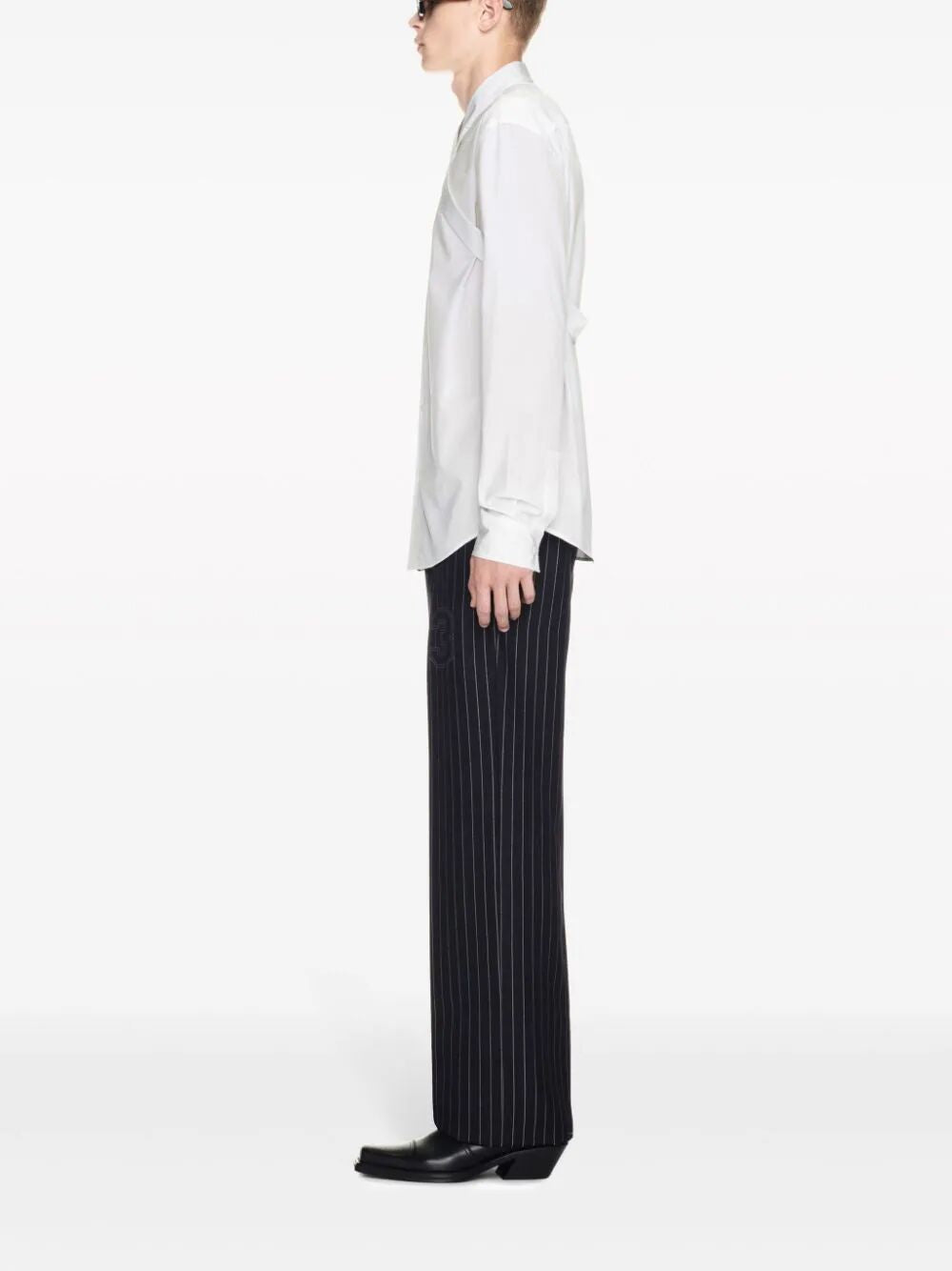 OFF-WHITE Casual Black Straight Pants for Men - 24SS Season