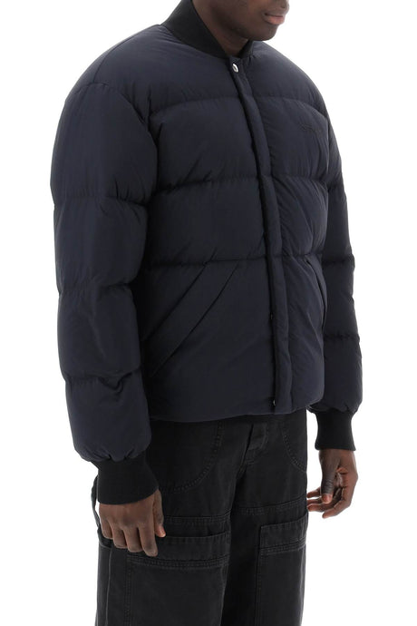 Black Arrow Short Puffer Jacket for Men from Off-White's SS24 Wardrobe Collection