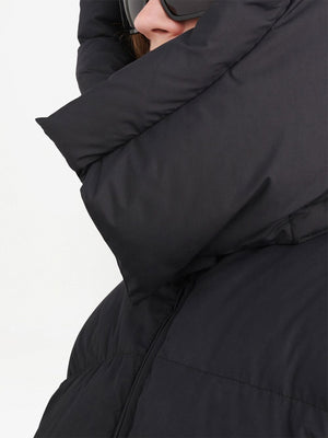 OFF-WHITE Men's Black Hooded Down Jacket - SS23