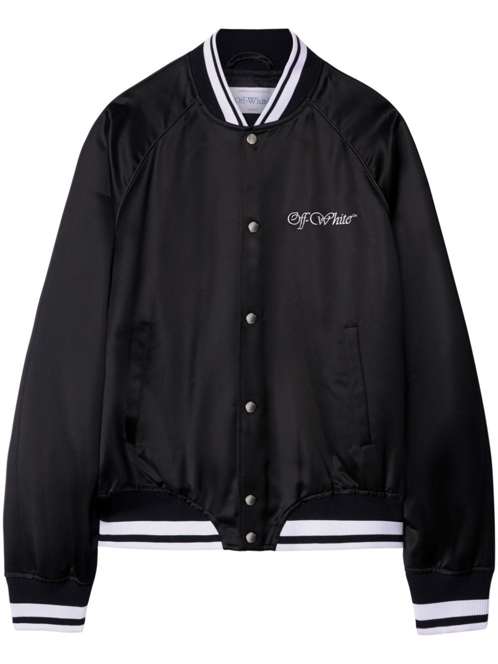 OFF-WHITE College Souvenir Satin Jacket for Men