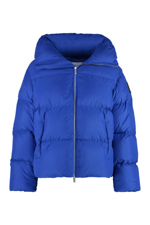 Men's Blue Hooded Down Jacket for FW23