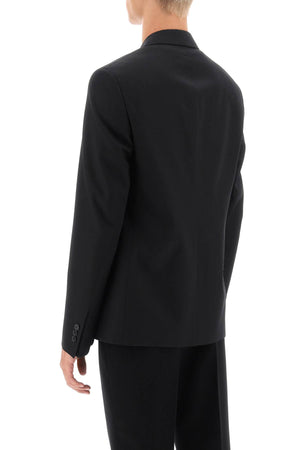 OMEN063F23FAB001 - Classic Black Wool Jacket for Men