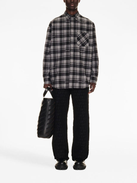 OFF-WHITE Men's Check Pattern Cotton Shirt for FW23