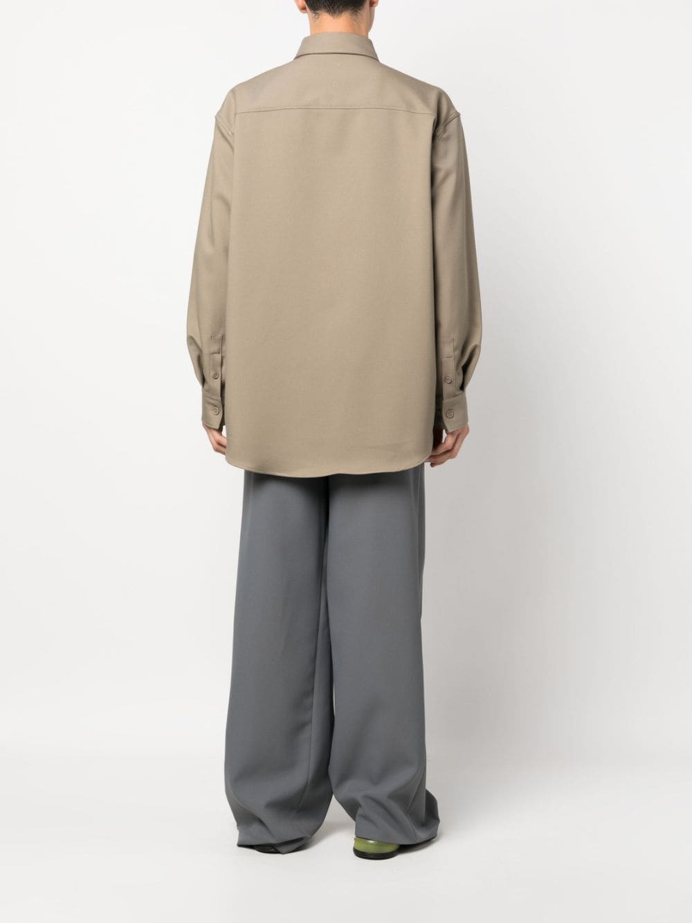 OFF-WHITE Men's Beige Technical Overshirt for FW23