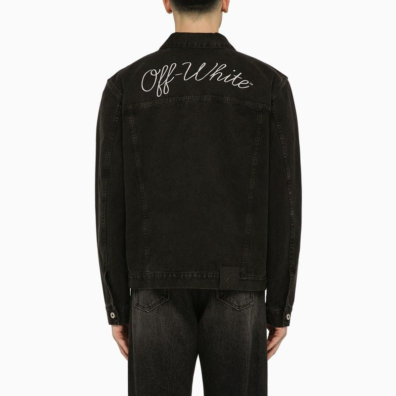 OFF-WHITE 24SS Men's Black Jacket - Trendy and Stylish