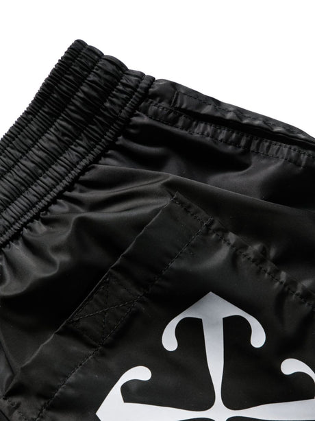 OFF-WHITE Nylon Swim Shorts for Men - Black