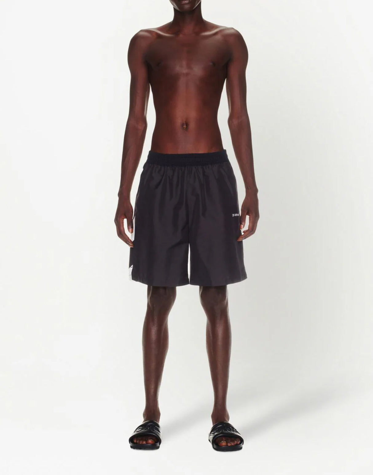 OFF-WHITE Diagonally Logoed Surfer Swim Shorts for Men