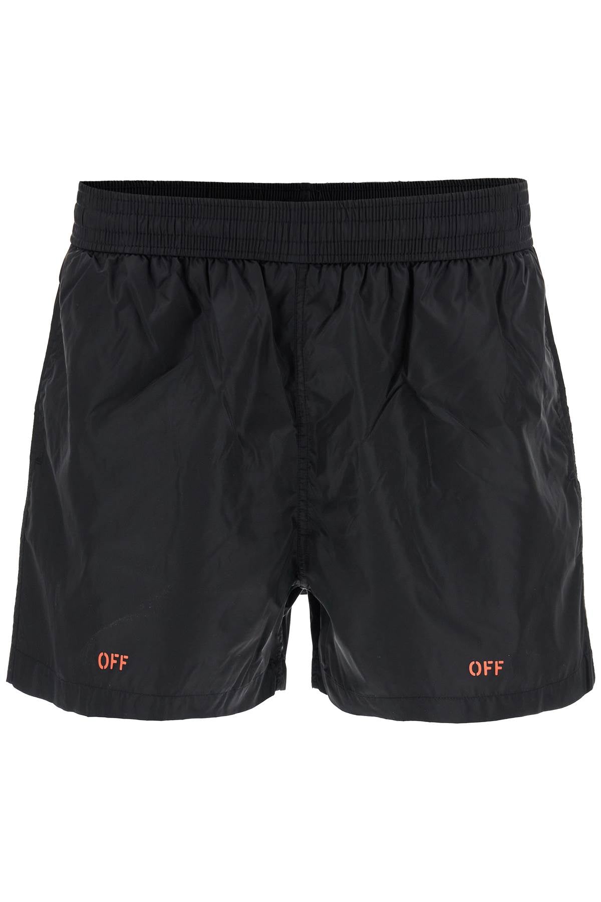 Technical Fabric Off-White Logo Bermuda Shorts - FW24