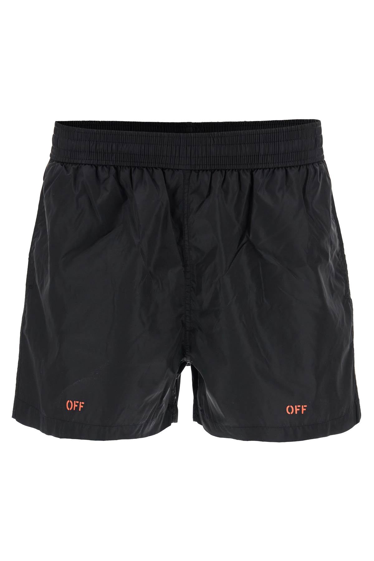 Technical Fabric Off-White Logo Bermuda Shorts - FW24