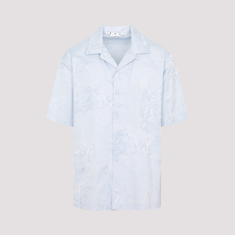 OFF-WHITE Light Blue Tone-On-Tone Shirt for Men from SS23 Collection