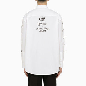 OFF-WHITE Logo Heavy Cotton Overshirt