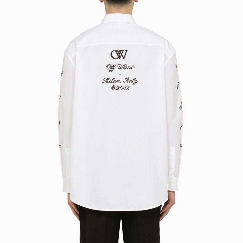 OFF-WHITE Logo Heavy Cotton Overshirt