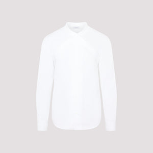 Mens Off-White Cotton Shirt