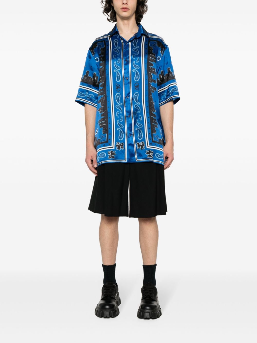 Blue Bandana Men's Shirt from OFF-WHITE