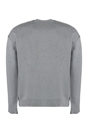 OFF-WHITE Men's Grey Slim Fit Knit Pullover for SS23