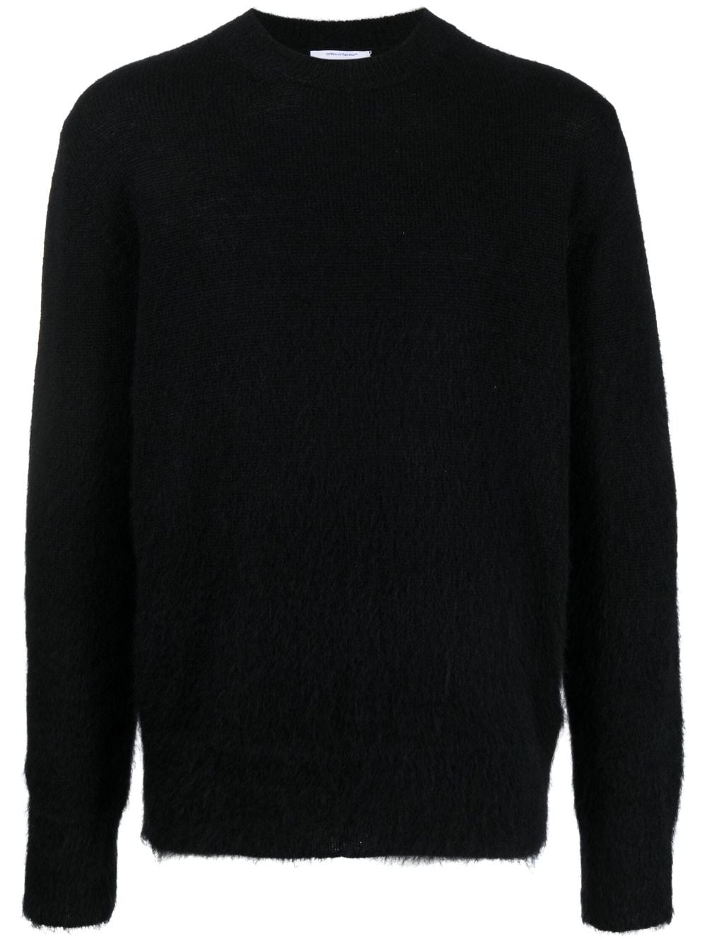 OFF-WHITE Men's Black Wool Sweater for FW23 Season