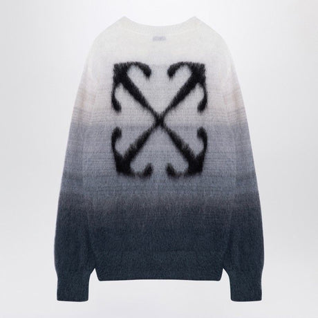 OFF-WHITE Urban Grey Shaded Crew Neck Sweater