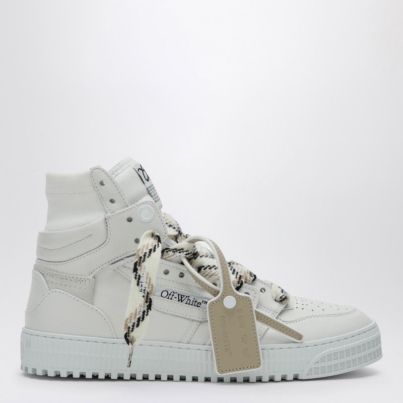 OFF-WHITE High-Top Leather Trainer