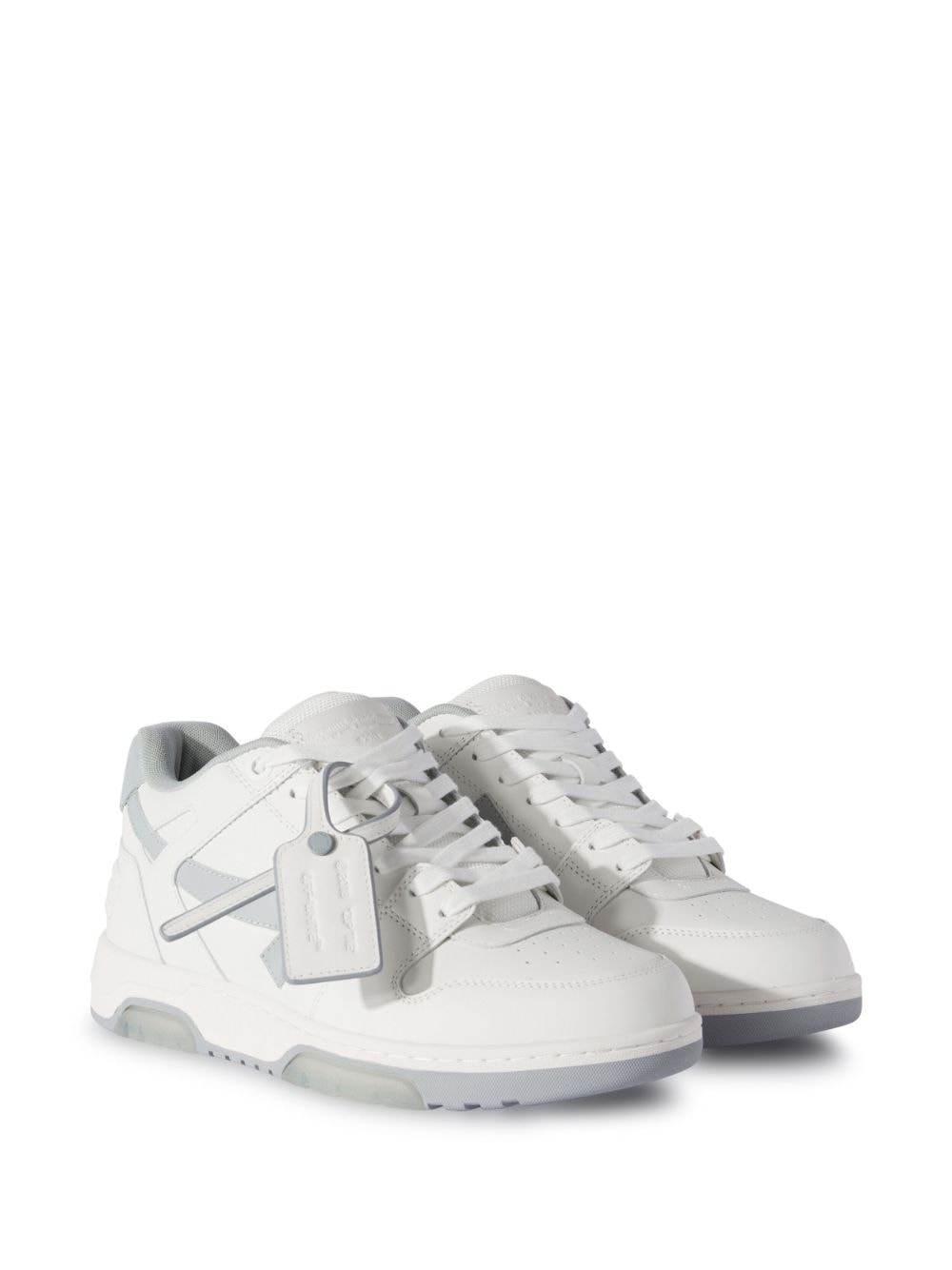 OFF-WHITE Out of Office White & Grey Sneakers