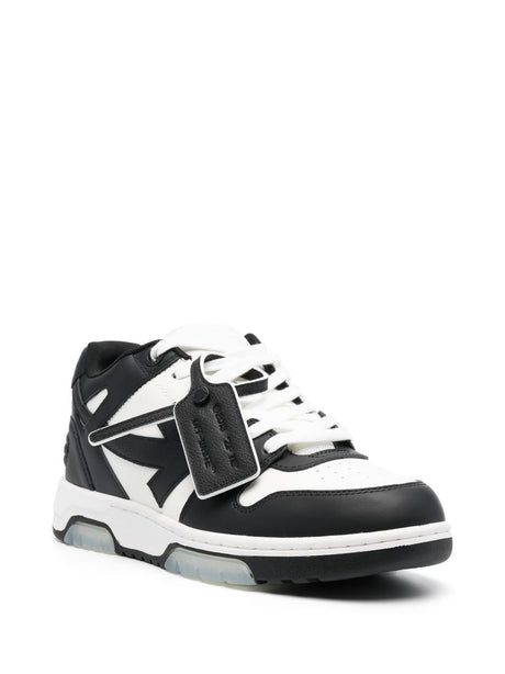 Men's Off-White Leather Sneakers for SS24