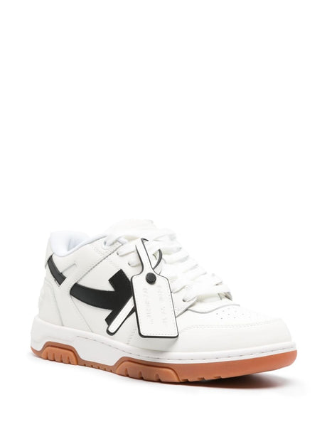 OFF-WHITE Out of Office Sneaker in White Calfskin with Side Arrow Patches