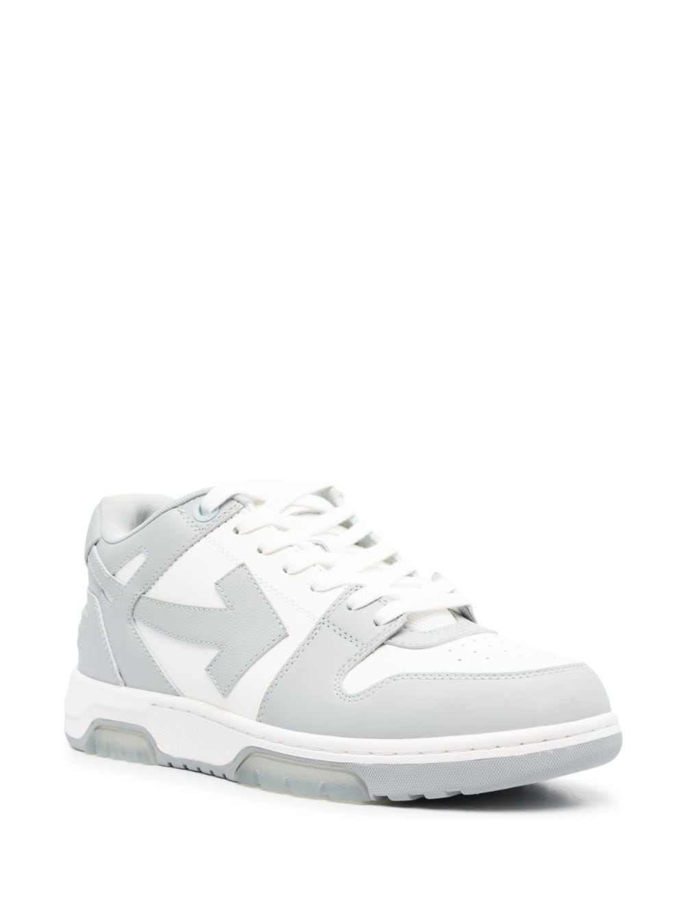 OFF-WHITE Leather Lace-Up Sneakers for Men