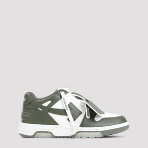 OFF-WHITE Out of Office Leather Sneakers