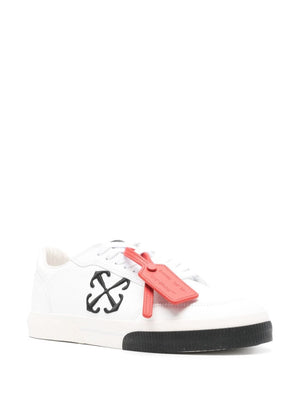 OFF-WHITE Classic Almond Toe Leather Sneakers for Men