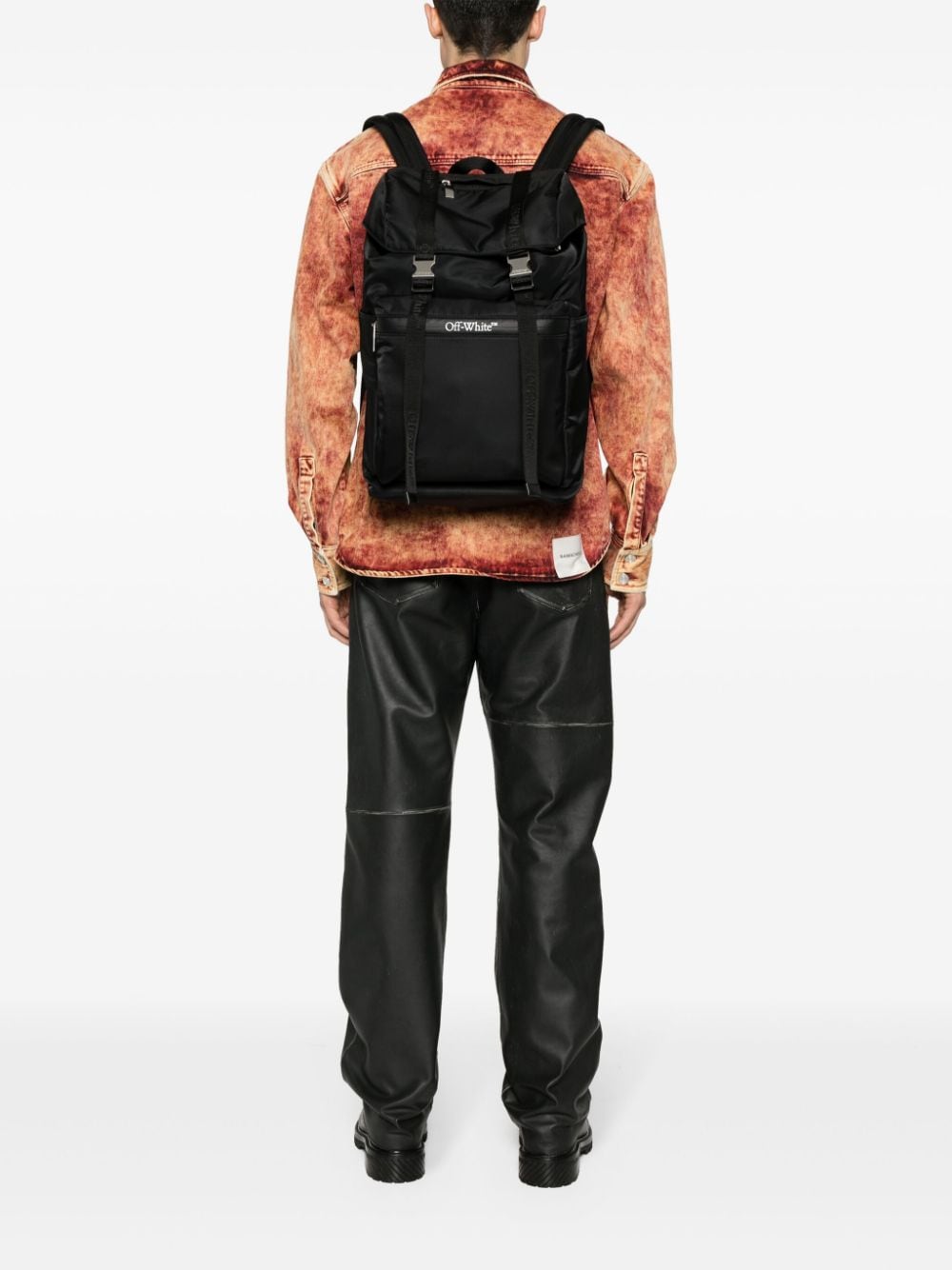 OFF-WHITE Outdoor Flap Backpack - Black