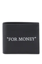 OFF-WHITE Bi-Fold Black Leather Wallet