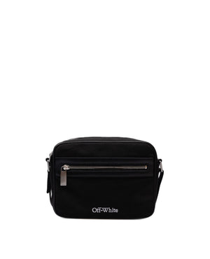 OFF-WHITE Black Canvas Handbag - SS24 Fashion for Men