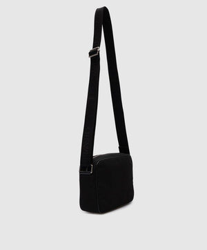 OFF-WHITE Black Canvas Handbag - SS24 Fashion for Men