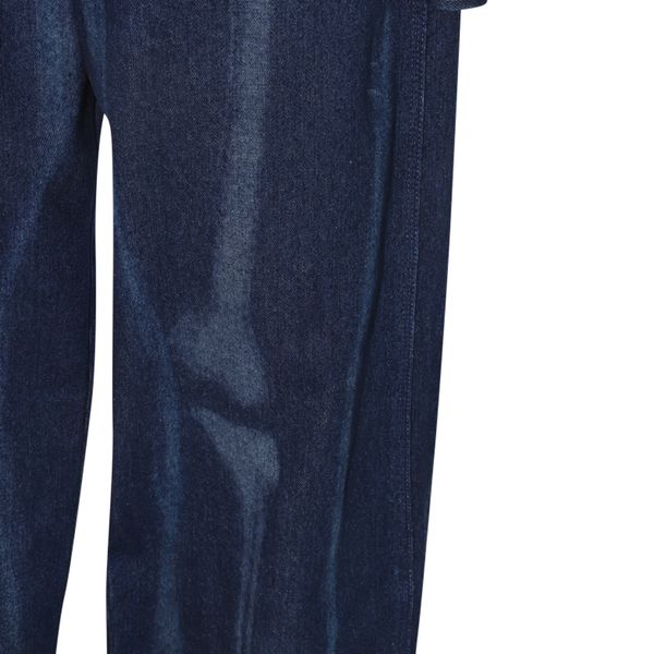 Blue Oversized Jeans with Body Scan Motif for Men - SS23