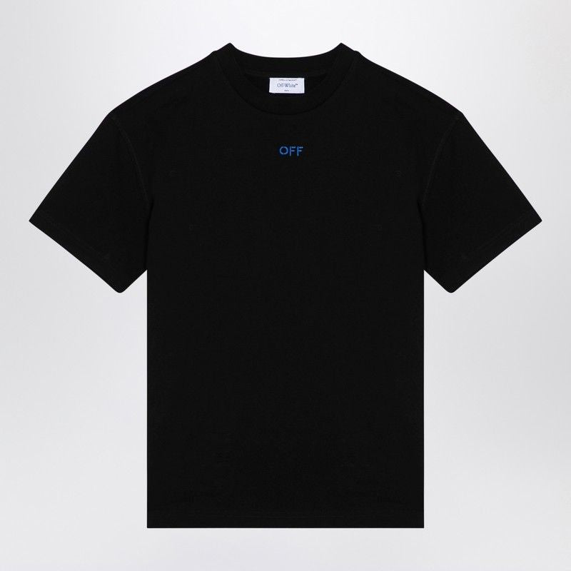 OFF-WHITE Chic Black Mini T-Shirt with Bold Logo