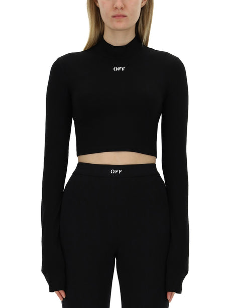 OFF-WHITE Chic Logo Top for Women - Size 40