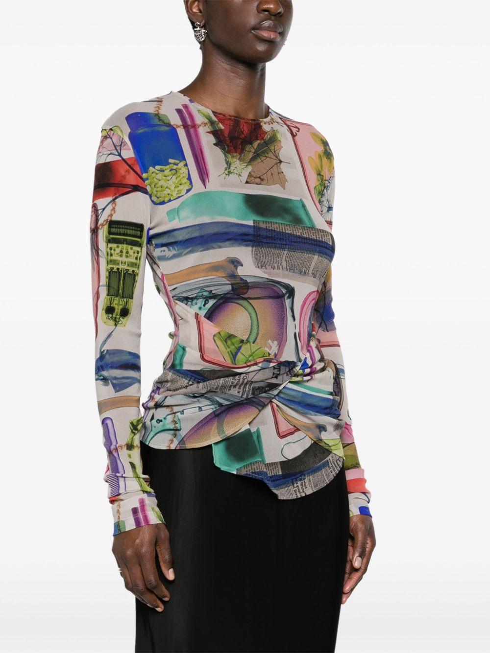 OFF-WHITE Multicolor Tunic Top for Women - Season 2024