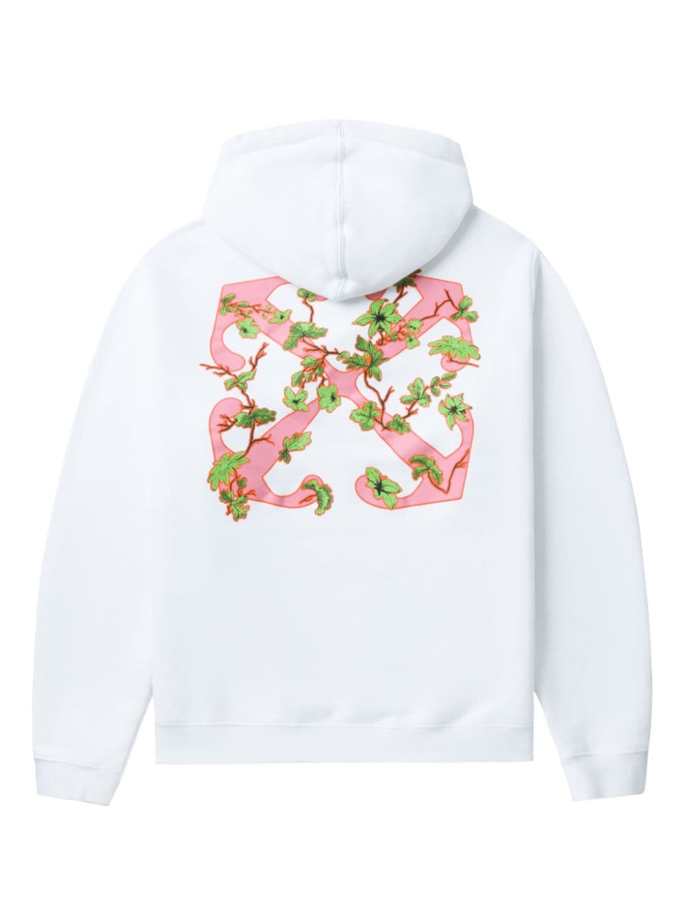 OFF-WHITE Ramage Flower Cotton Hoodie - Women's